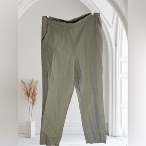 PECK & PECK Women's Sz Medium Brown Pants 100% Linen.